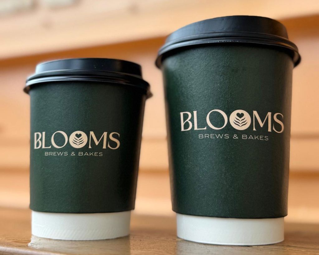 blooms coffee bar fresh coffee in leeds two coffee cups