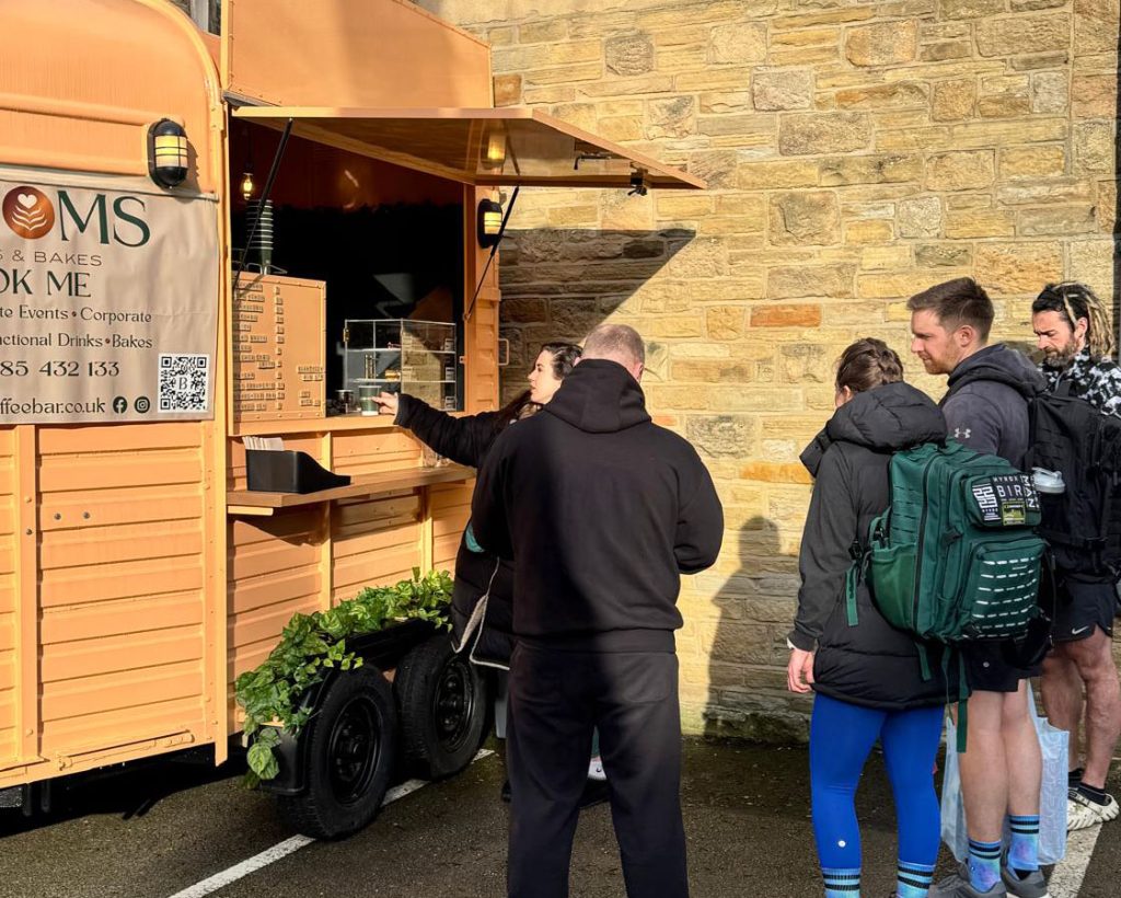 blooms coffee bar fresh coffee in leeds people queuing